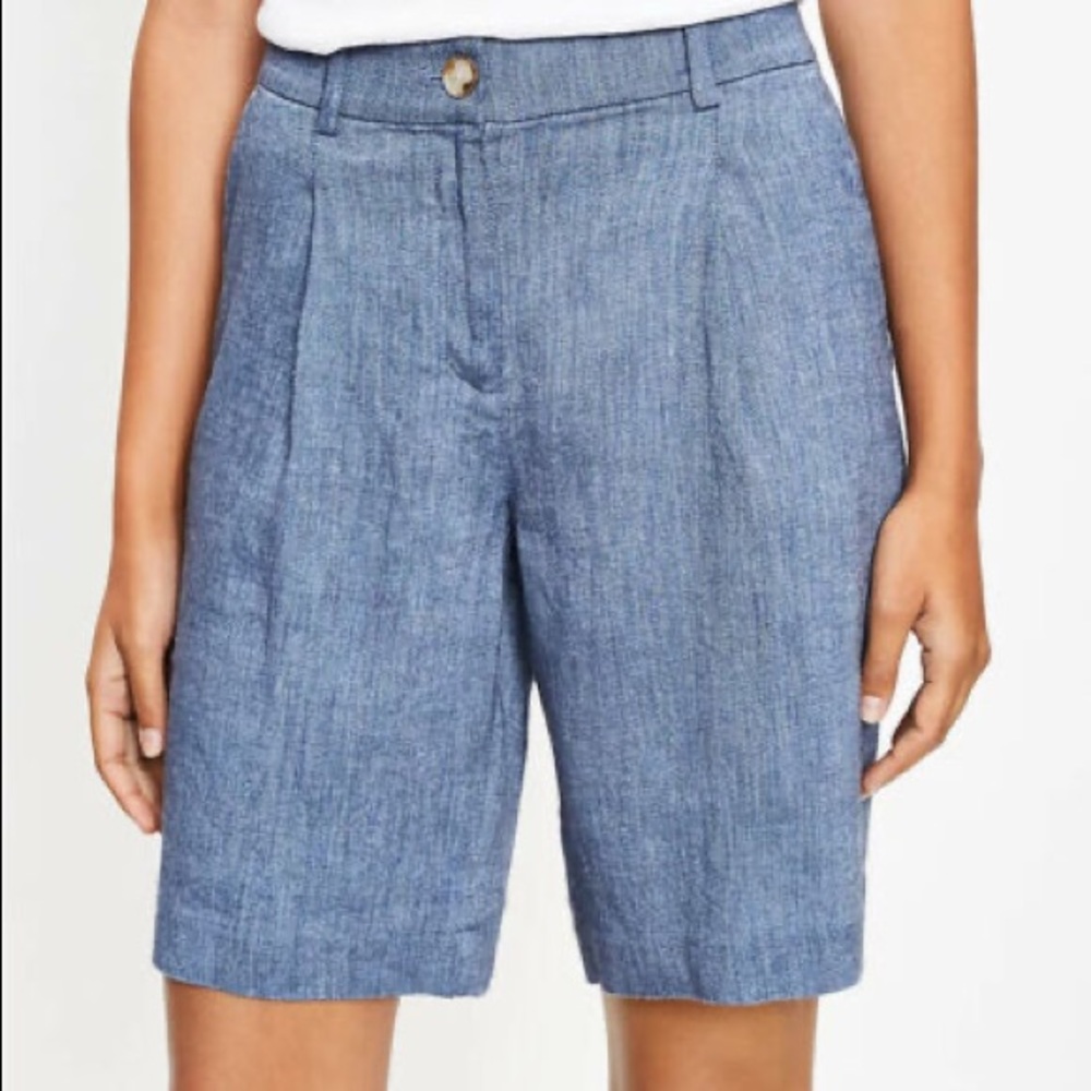 Loft Chambray Bermuda Shorts